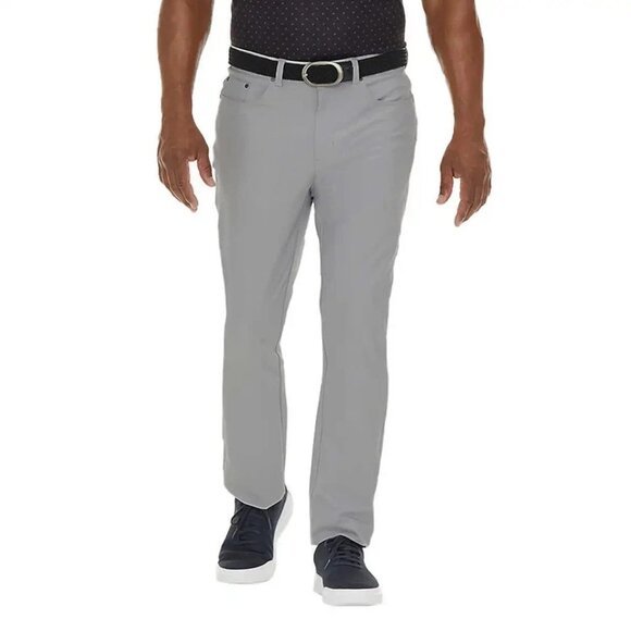 NEW Greg Norman Ultimate 5 Pocket Tech Pants Men's 38X30 Stretch Gray - Picture 1 of 8
